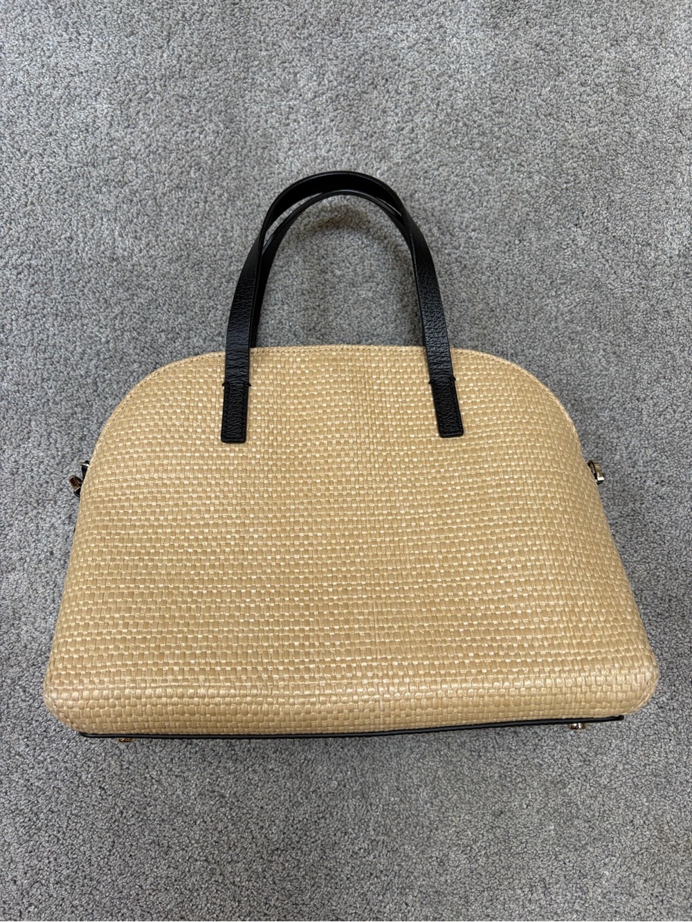 NWOT Kate Spade OLIVE DRIVE STRAW LOTTIE SATCHEL - Picture 4 of 9